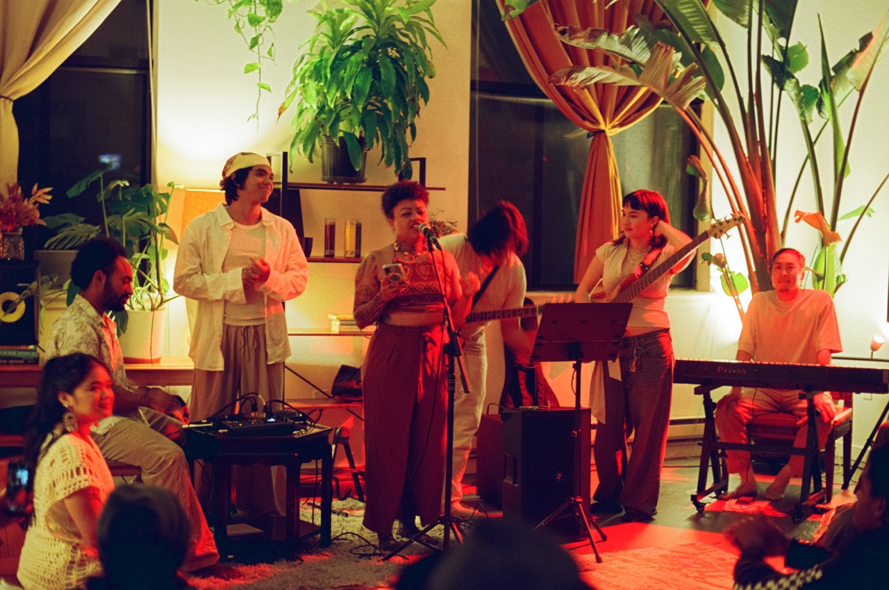 Warehouse living room setup